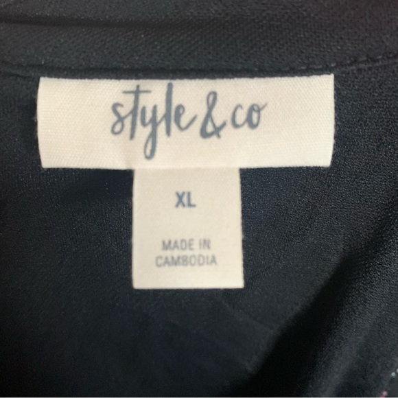 Bohemian Floral Sleeveless Shift Dress Style & Co size XL - Picture 8 of 12